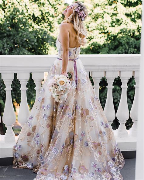 elegant floral dresses for wedding.